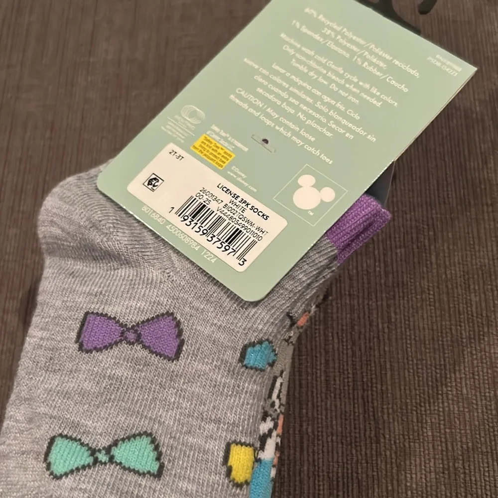 Disney Thumber Ankle Socks 3pairs 2-3T